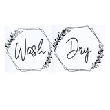 Geometric Wreath Washer & Dryer Decal Pack