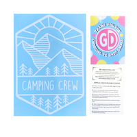 Die Cut Vinyl "Camping Crew" Decal