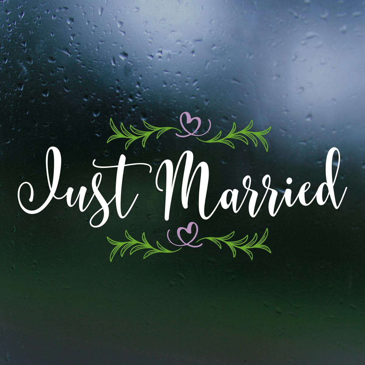 DIY Beautiful Boho Just Married Car / Truck Window Decal – Get Decaled