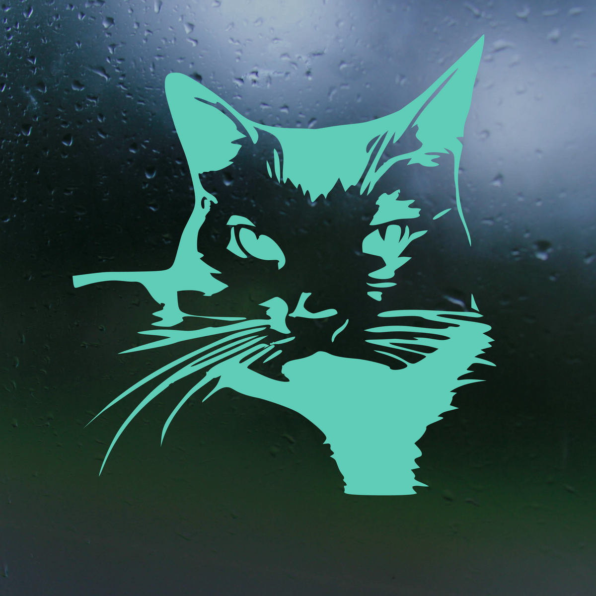 Dye Cut Vinyl Tuxedo Cat Decal - Car Decal, Truck Decal, Laptop Decal ...