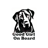 Die Cut Vinyl "Good Girl / Boy On Board" Dog Window / Vehicle Decal