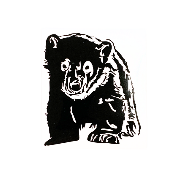 Die Cut Vinyl Baby Bear Cub Decal - Vehicle Decal, Window Decal