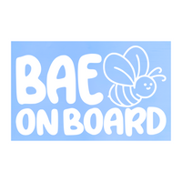 BAE-Bee Baby On Board Die Cut Decal