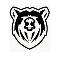 Grizzly Bear Bust High Quality Vinyl Car, Truck, Laptop, Mirror and Mug Decal