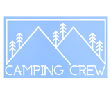 Die Cut Vinyl Camping Crew Decal - Camper Decal, Truck Decal, Window Decal