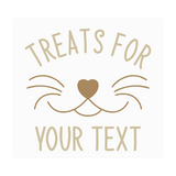 Die Cut Vinyl Custom Cat Treat Container Decal