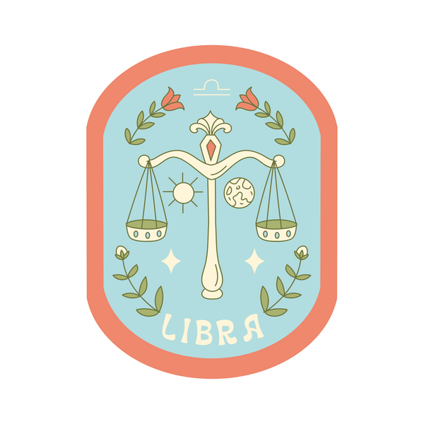 Libra Zodiac Sign Waterproof Sticker Decal