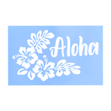 Die Cut Vinyl Aloha Hibiscus Car / Truck Decal