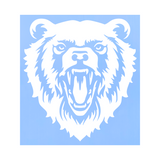 Die Cut Vinyl Roaring Grizzly Bear Decal - Vehicle / Window Decal