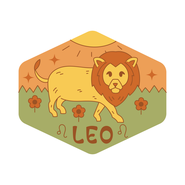 Leo Zodiac Sign Waterproof Sticker