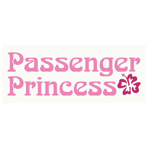 Groovy Fun Passenger Princess Window / Vehicle Decal