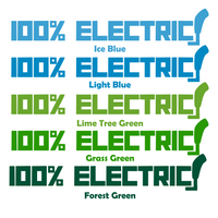 Die Cut Vinyl Electric Vehicle Decal