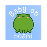 Custom Triple Layer Vinyl Frog Baby On Board Decal