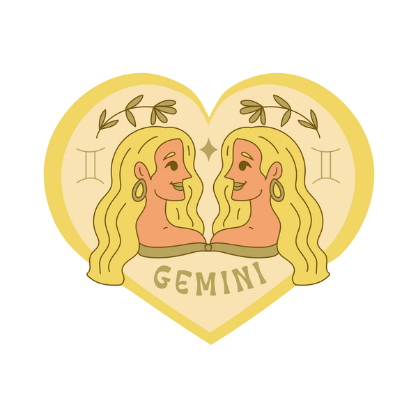 Gemini Zodiac Sign Waterproof Sticker