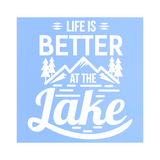 Die Cut Vinyl "Life Is Better At The Lake" Decal- Car Decal, Truck Decal, Camper Decal