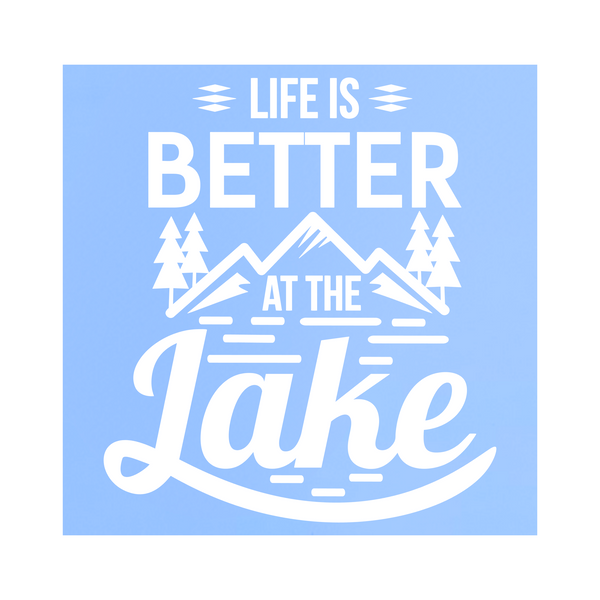 Die Cut Vinyl "Life Is Better At The Lake" Decal- Car Decal, Truck Decal, Camper Decal