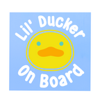 Lil' Ducker Funny Duck Baby On Board Car Decal Sticker