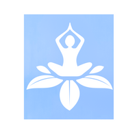 Yoga Pose Lotus Die Cut Vinyl Decal - Car Decal, Truck Decal, Sticker Decal