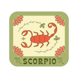 Scorpio Zodiac Sign Waterproof Sticker