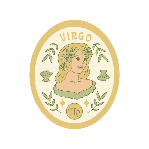 Virgo Zodiac Sign Waterproof Sticker