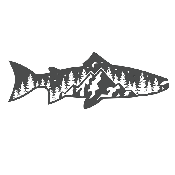 Sunset Graphics & Decals Fish On Fishing Tackle Bass Trout Boat River Lake  Vinyl Decal Sticker|Black|Cars Trucks SUV Boats Laptops Cooler Wall