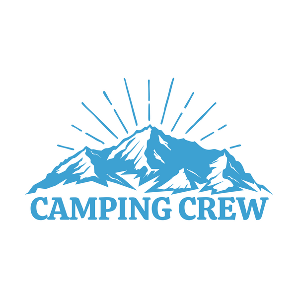 Camping Crew Mountain Scene Dye Cut Vinyl Decal – Get Decaled