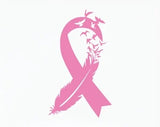 Die Cut Vinyl Breast Cancer Ribbon Decal